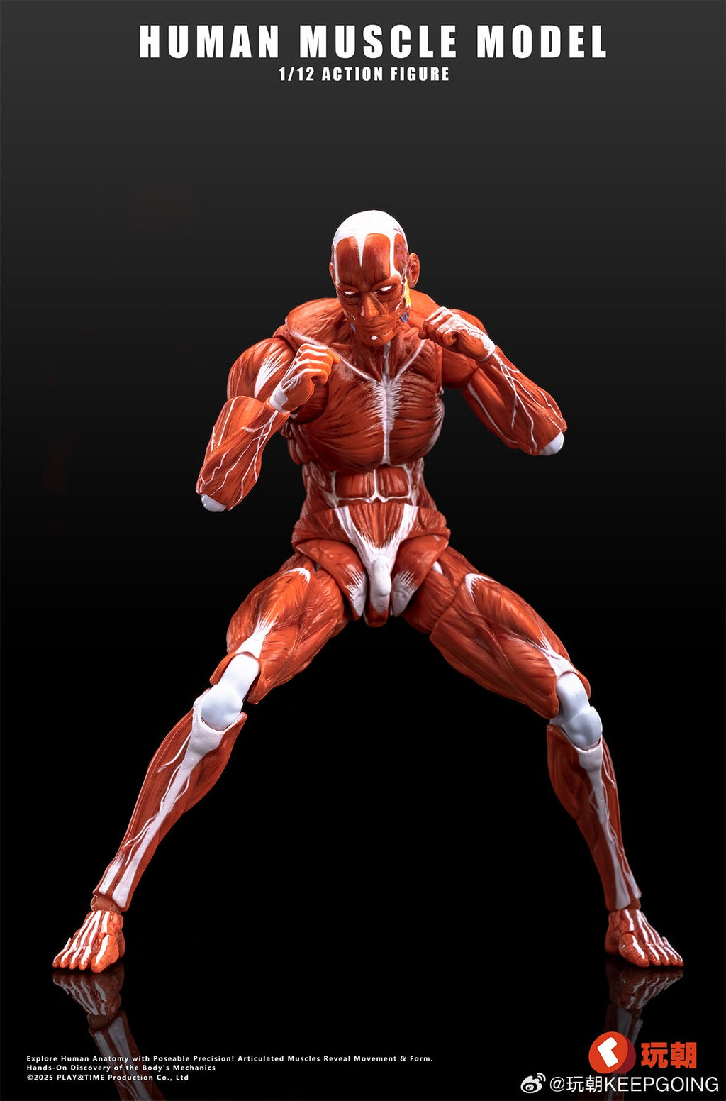 KEEPGOING 1/12 | Human Muscle Model Super Movable Doll | Red Color Ver.