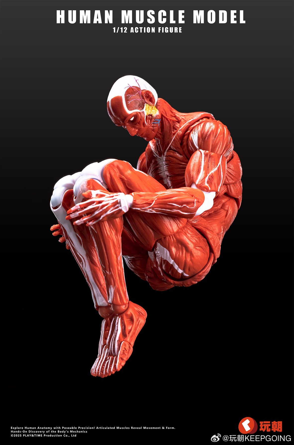 KEEPGOING 1/12 | Human Muscle Model Super Movable Doll | Red Color Ver.