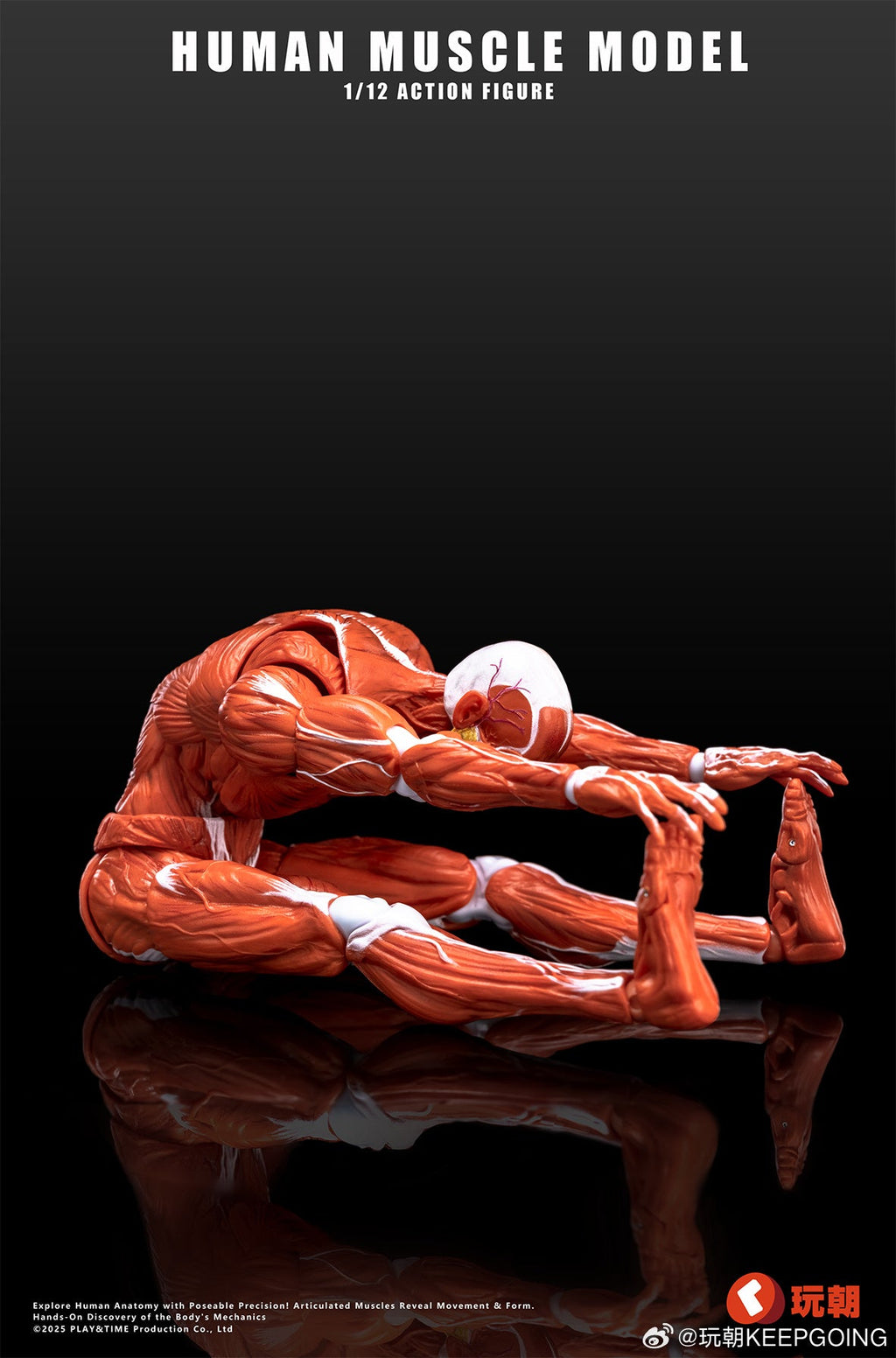 KEEPGOING 1/12 | Human Muscle Model Super Movable Doll | Red Color Ver.