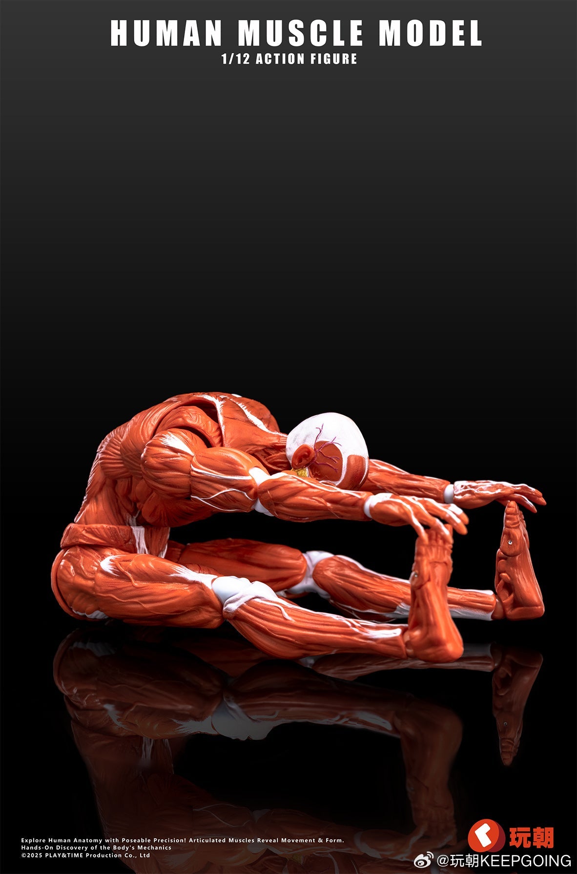 KEEPGOING 1/12 | Human Muscle Model Super Movable Doll | Red Color Ver.