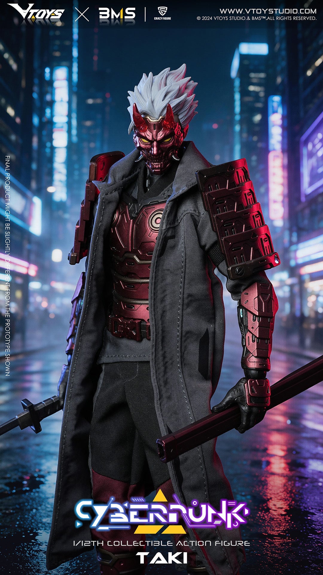 [Pre-Order] VTOYS 1/12 | VSD012 | Cyberpunk Samurai: The Crimson Dawn of the Blade (WF Limited Ver.)
