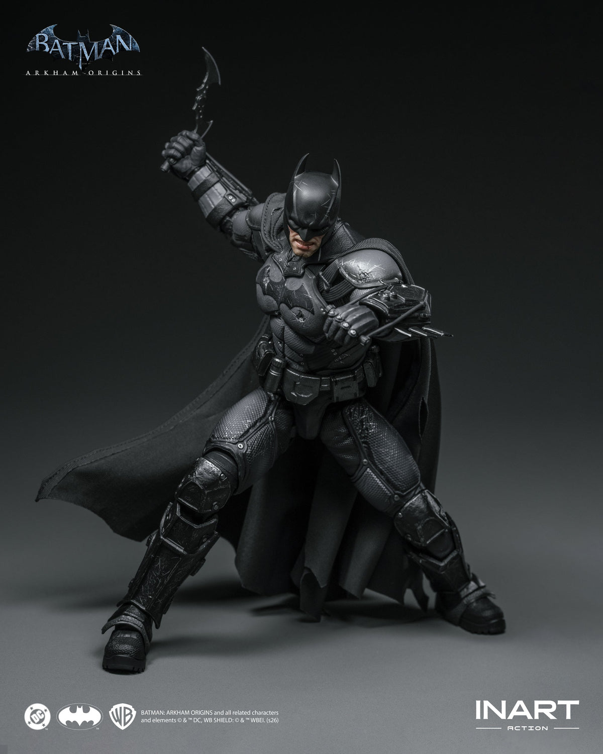 [Pre-Order] INART 1/12 | MAG-G0007 Batman: Arkham Origins | Batman (Battle Damaged Version)
