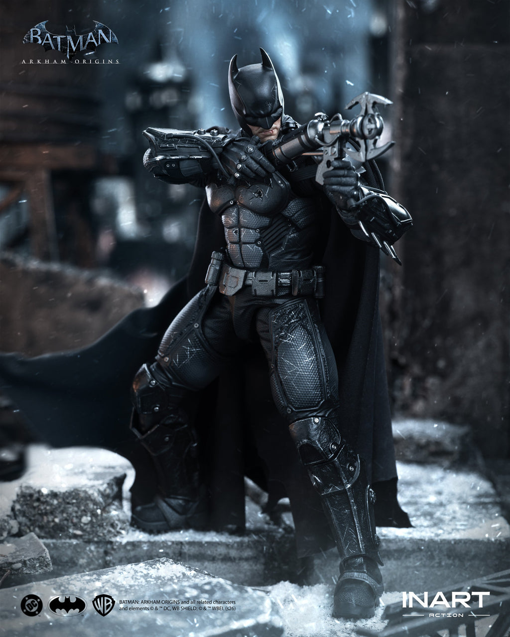 [Pre-Order] INART 1/12 | MAG-G0007 Batman: Arkham Origins | Batman (Battle Damaged Version)