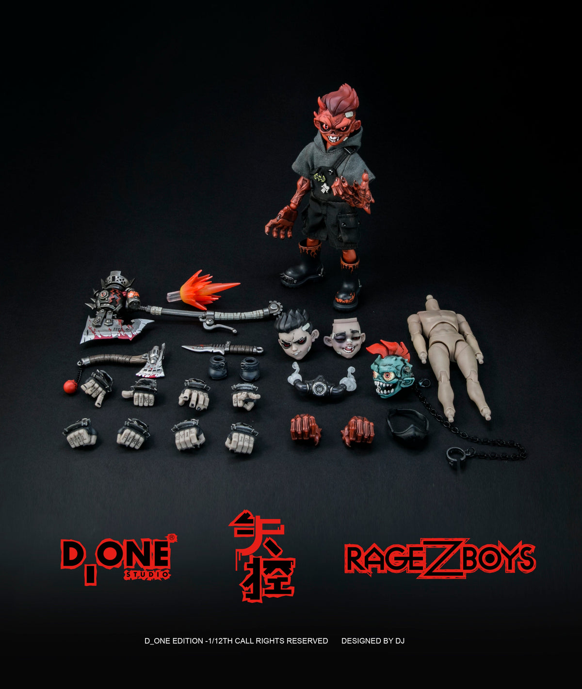 D_ONESTUDIO 1/12 | RAGE-ZBOYS | YaZai (Out of Control Edition)