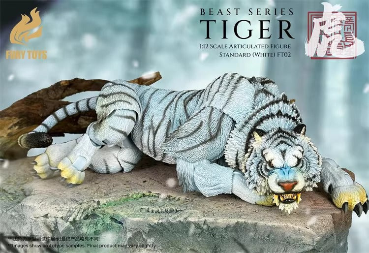 [Pre-Order] Fury Toys 1/12 | FT02 Beast Series | Maya Temple Tiger: White (Standard Ver.)