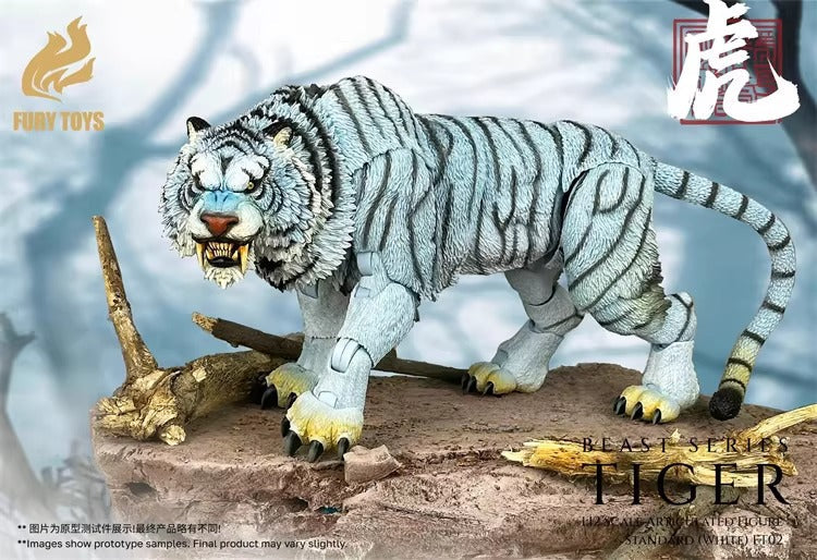 [Pre-Order] Fury Toys 1/12 | FT02 Beast Series | Maya Temple Tiger: White (Standard Ver.)