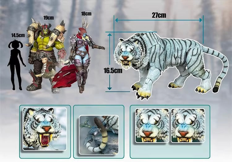 [Pre-Order] Fury Toys 1/12 | FT02 Beast Series | Maya Temple Tiger: White (Standard Ver.)