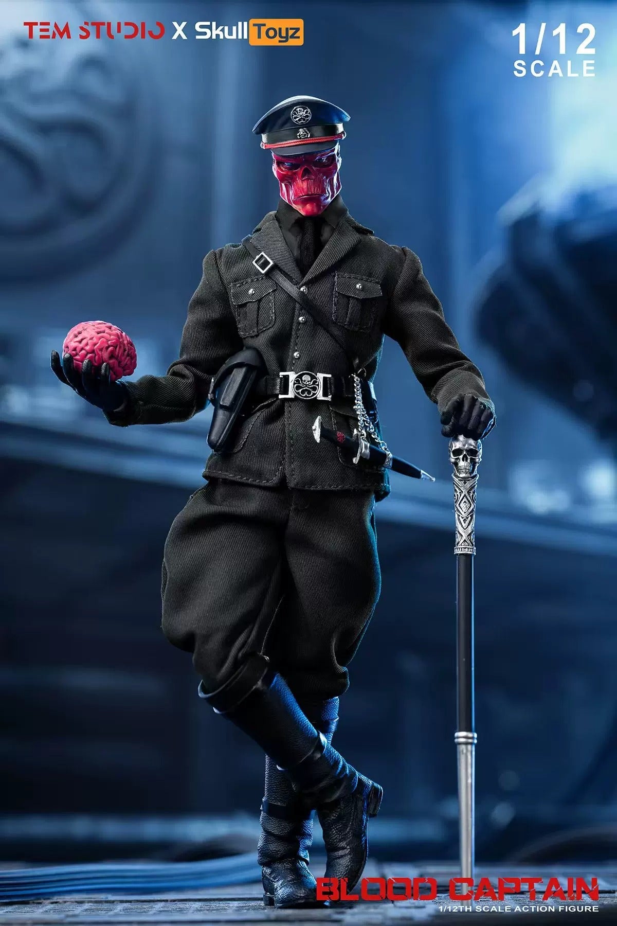 [Pre-Order] TEM STUDIO x SKULL TOYZ 1/12 | TEMS007B Blood Captain | Johann Schmidt (Black Uniform Ver.)