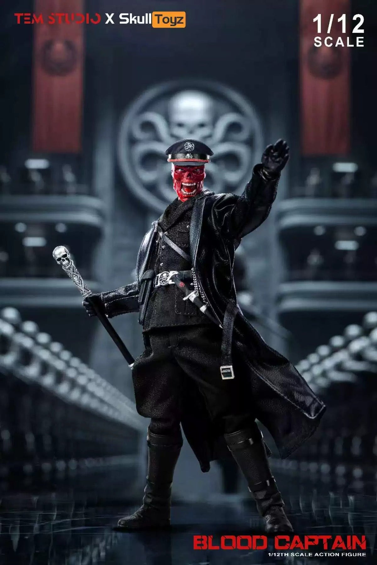 [Pre-Order] TEM STUDIO x SKULL TOYZ 1/12 | TEMS007B Blood Captain | Johann Schmidt (Black Uniform Ver.)
