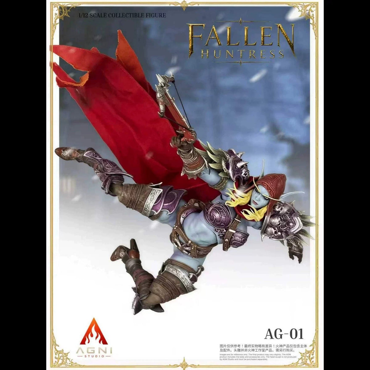[Pre-Order] AGNI STUDIO x FRENCH BULLDOG 1/12 | AG01+FR01 | Fallen Huntress & FR Head (Blue Skin Ver.)