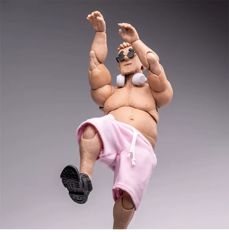 Nottaa Collection 1/12 Middle-Aged Square Head Man One-piece Neck-body Version