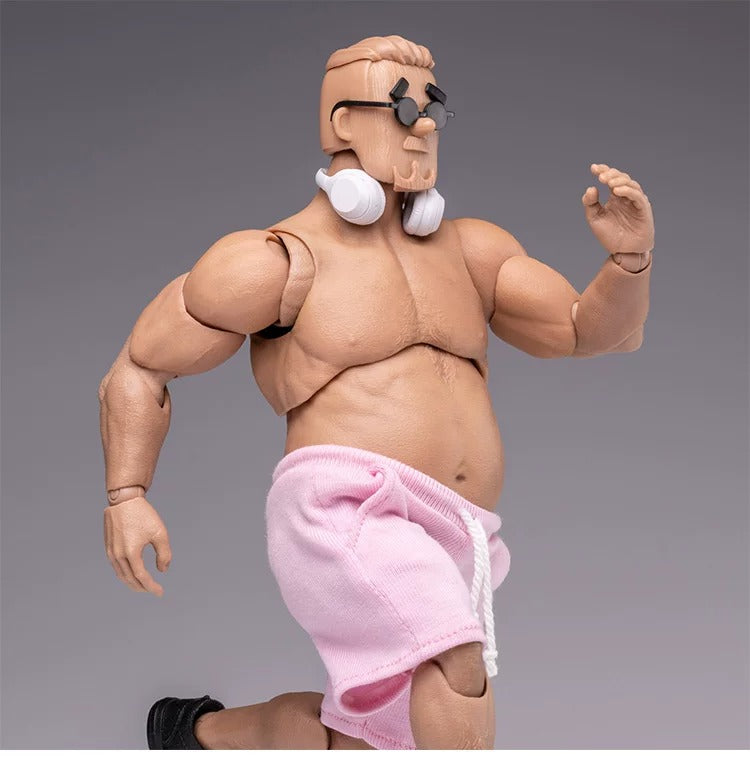 Nottaa Collection 1/12 Middle-Aged Square Head Man One-piece Neck-body Version