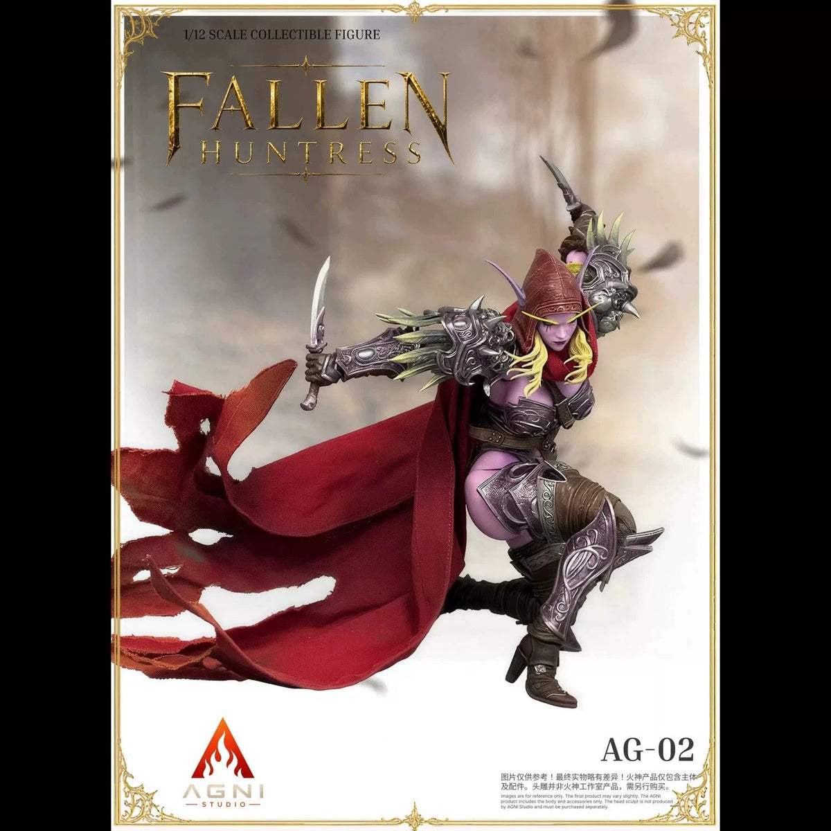 [Pre-Order] AGNI STUDIO x FRENCH BULLDOG 1/12 | AG02+FR02 | Fallen Huntress Head & FR Head (Pink Skin Ver.)
