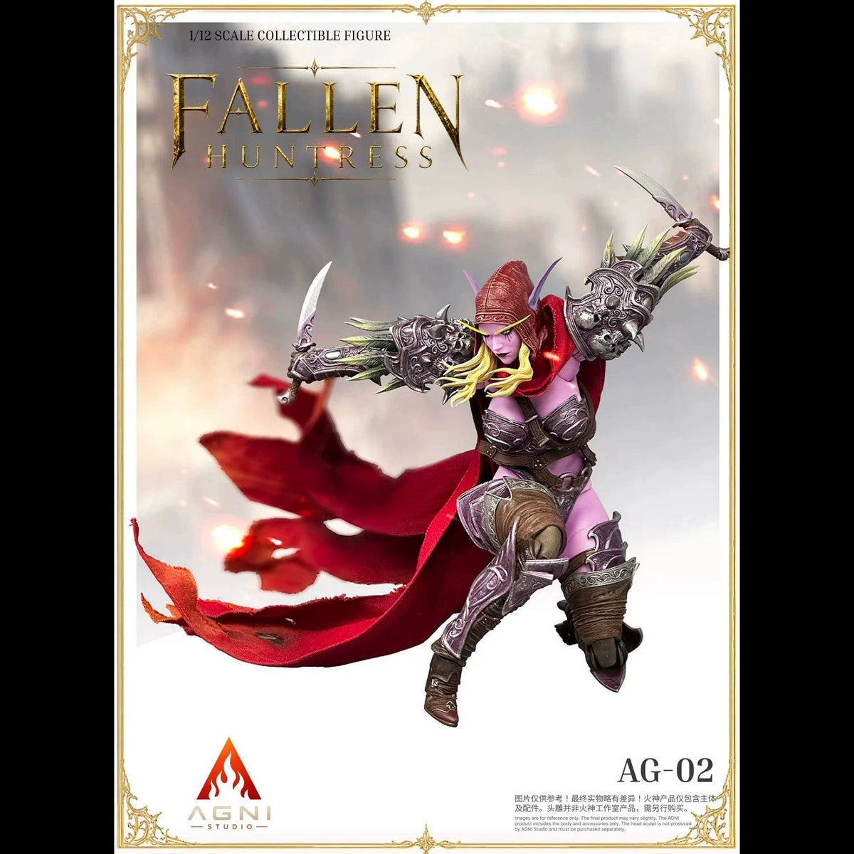 [Pre-Order] AGNI STUDIO x FRENCH BULLDOG 1/12 | AG02+FR02 | Fallen Huntress Head & FR Head (Pink Skin Ver.)