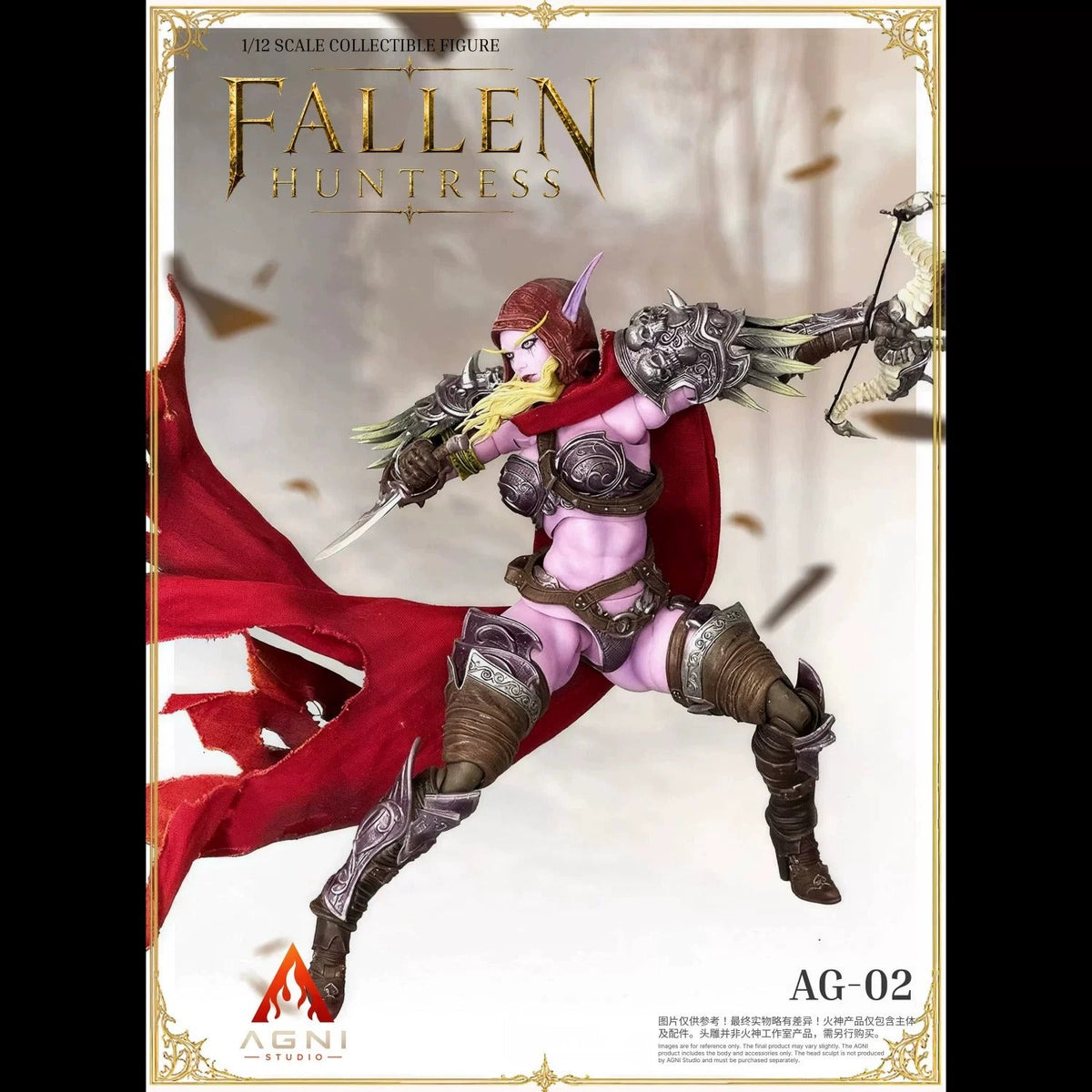 [Pre-Order] AGNI STUDIO x FRENCH BULLDOG 1/12 | AG02+FR02 | Fallen Huntress Head & FR Head (Pink Skin Ver.)