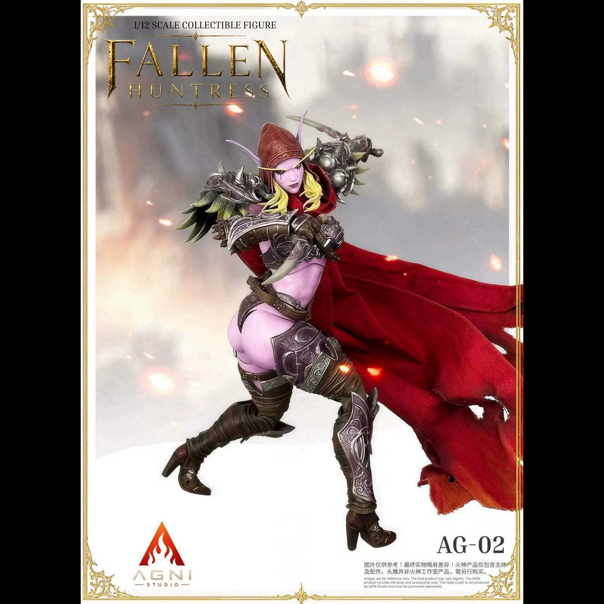 [Pre-Order] AGNI STUDIO x FRENCH BULLDOG 1/12 | AG02+FR02 | Fallen Huntress Head & FR Head (Pink Skin Ver.)