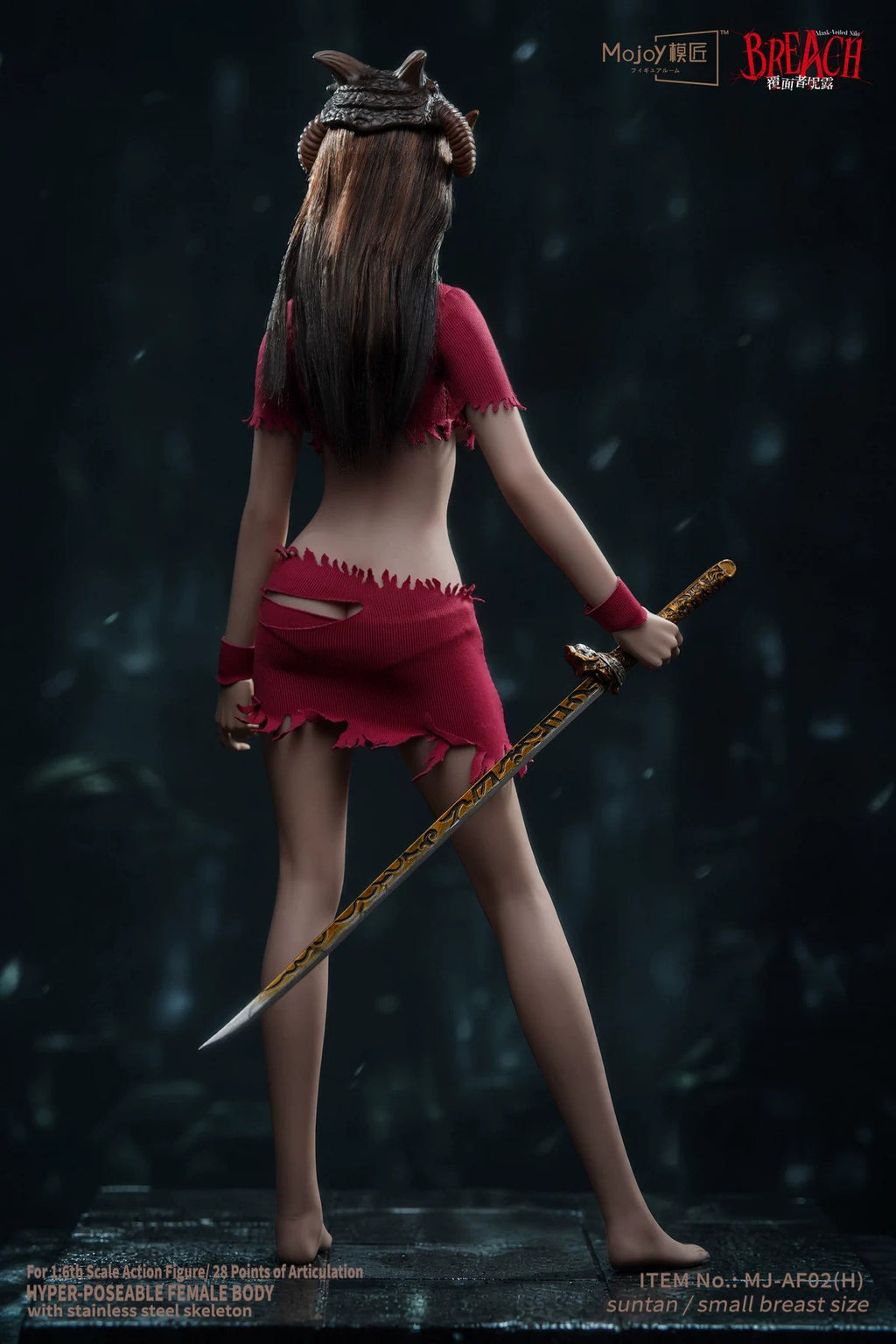 [Pre-Order] Mojoy 1/6 MJ-AF02H Slender Girlish Body with Head Sculpt Red Ver.